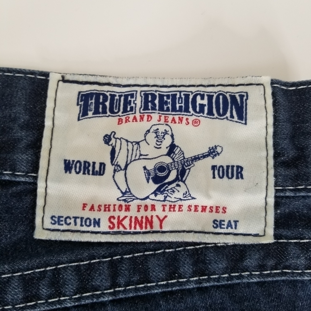 True Religion Skinny Jeans with Flap Size 29 Dark Wash - Picture 11 of 16
